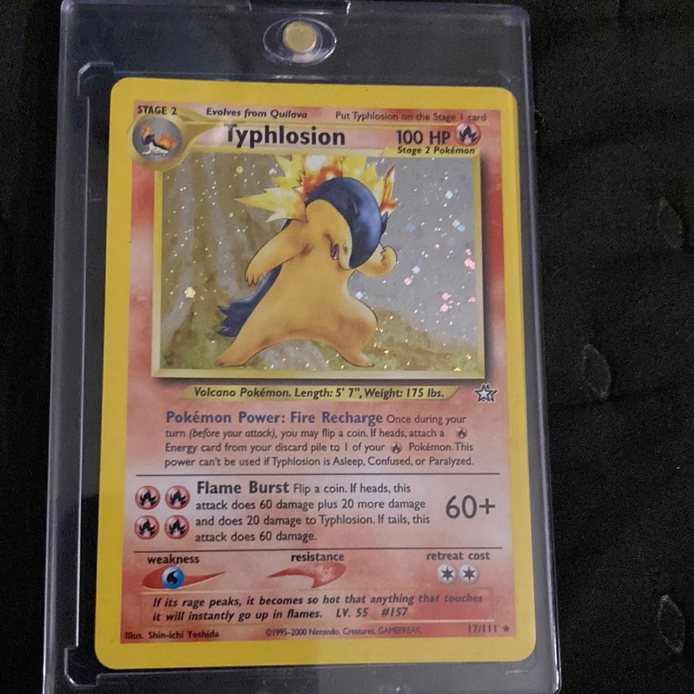 Typhlosion Pokemon Card - Neo Genesis - 17/111 Rare Holo
